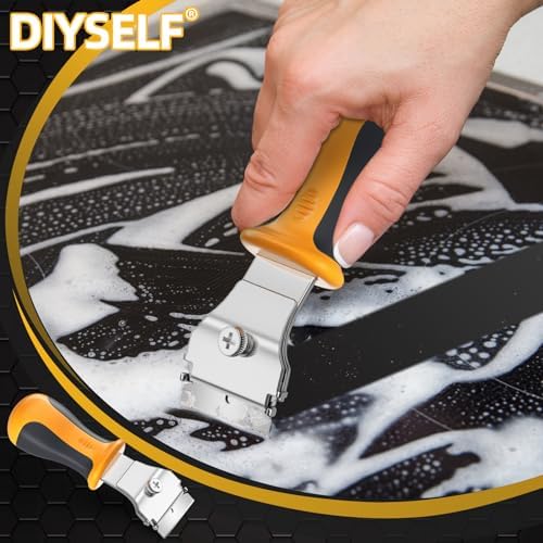 DIYSELF 12 Pack Razor Blade Scraper, Extendable Handle & 10 Extra Blades - Image 4