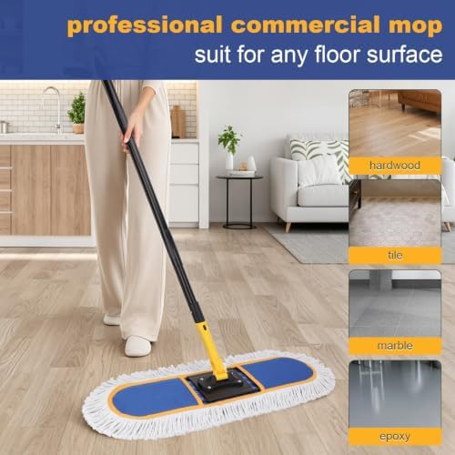 24" Commercial Dust Mop: Heavy Duty Industrial Floor Duster - Image 3