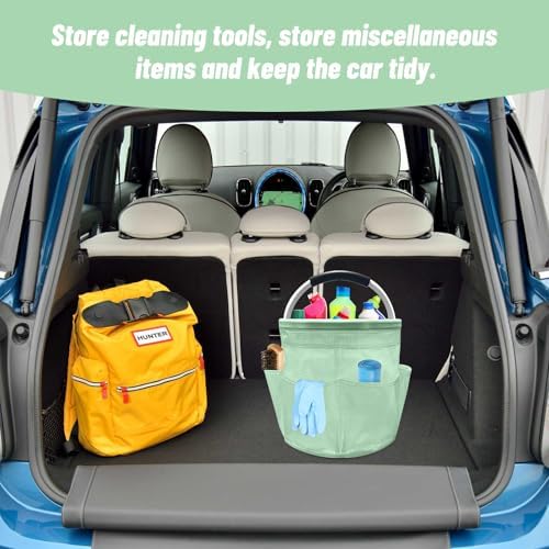 Qivine 17L Cleaning Caddy with Handle, Foldable Bucket - Image 5