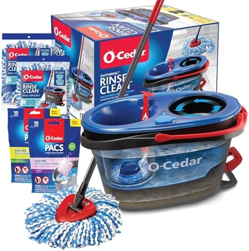 O-Cedar RinseClean Microfiber Spin Mop & Bucket Floor Cleaning System by Unknown