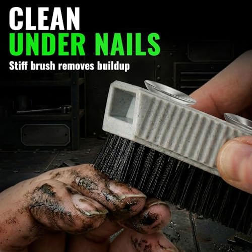 Heavy Duty Liquid Mechanic Hand Cleaner, 32 Fl Oz Pump Top, Nail Brush - Image 4