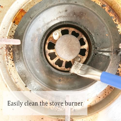 4pcs Kitchen Stove Cleaning Brush Set 3pcs Brushes+1pcs Rag Double Sided - Image 6