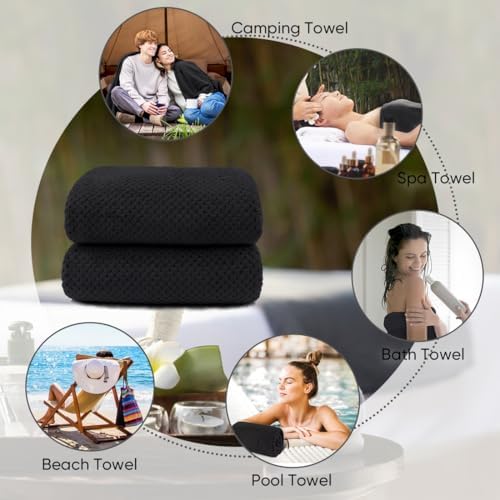 HOMEXCEL Bath Sheets 2PK, 35x70 in, Absorbent&Soft, Extra Large Bath Towel - Image 7