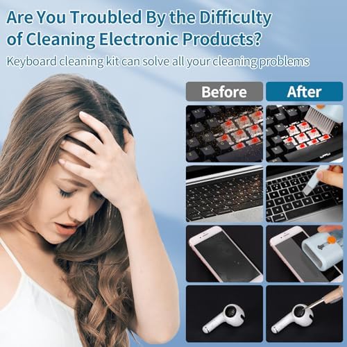 Keyboard Cleaner Laptop Cleaning Kit - 12 in 1 Computer Tech Cleaning Brush - Image 5