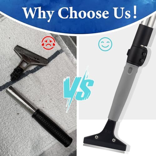 Floor Scraper Heavy Duty Long Handle, 52in 4" Razor Blade Floor Scraper - Image 4