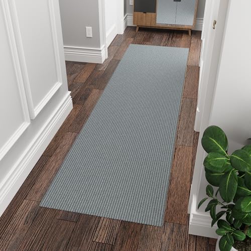 Ottomanson 3x8 Runner Rug, Non-Slip Dirt Trapper Indoor Outdoor Door Mat by Ottomanson