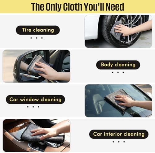Lounsweer 4 Pcs Large Car Duster Set, Microfiber Dust Cleaning Sets - Image 6