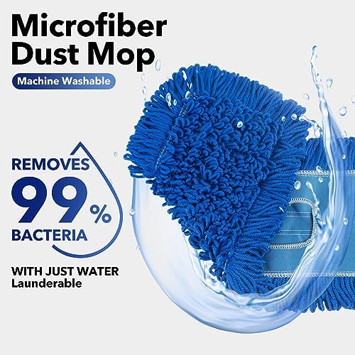 Matthew 36'' Microfiber Loop Dust Mop Washable Commercial&Residential Heavy - Image 2