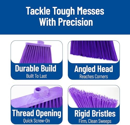 SPARTA Sweeper Broom – 12 Inch Angled Outdoor Broom Head - Image 4