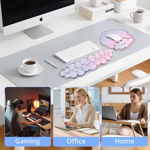 Cloud Wrist Rest Gel Set — Ergonomic Cloud Wrist Rest Keyboard and Mouse Pad - Image 6