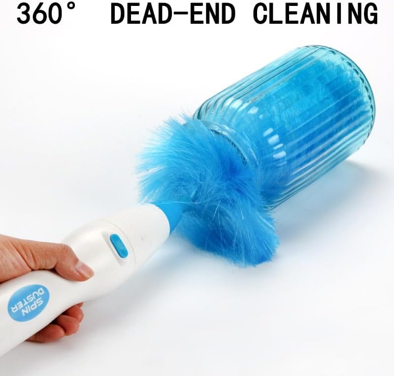 Hurricane 360 Electric Feather Spin Duster Feather Duster Adjustable Electric - Image 4