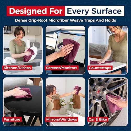 USANOOKS Premium 300GSM Microfiber Cleaning Cloth - Image 4