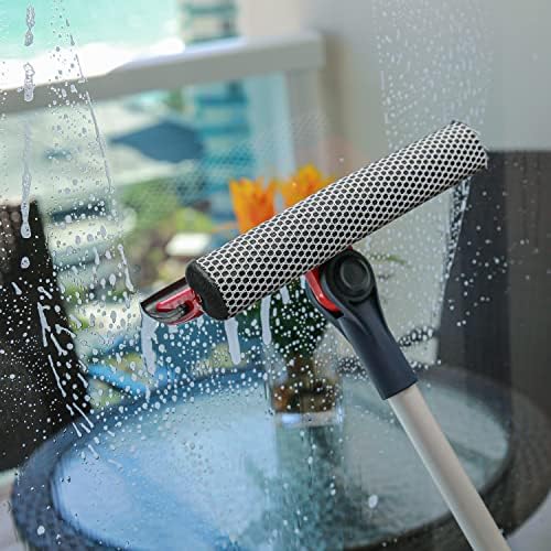 DSV Standard Professional Window Squeegee | 2-in-1 Window Cleaner Sponge and - Image 2