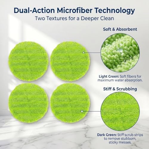 6.5 Inch Electric Spin Mop Replacement Pads Compatible - Image 3