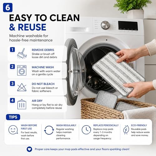 Blueark Replacement Mop Pads, Compatible - Image 7