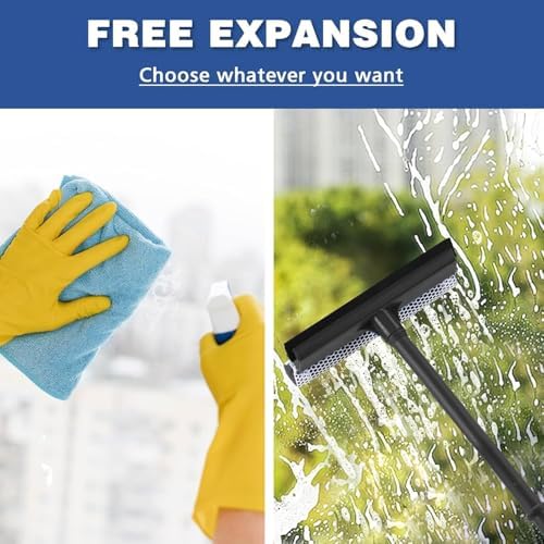 Window Squeegee, 2-in-1 Window Cleaner, Window Washing Kit, Outdoor Window - Image 5