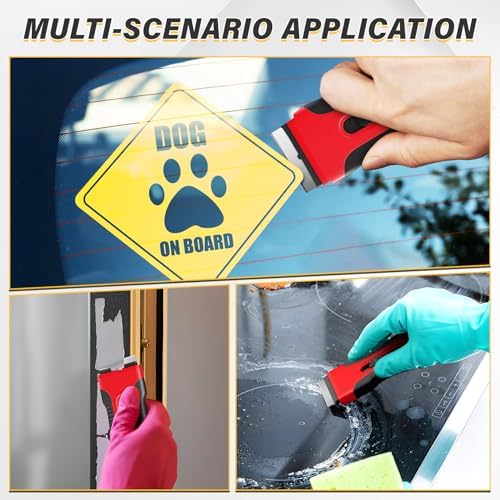 DIYSELF 2 Pack Razor Scraper, Glass Stove Top Scraper - Image 3