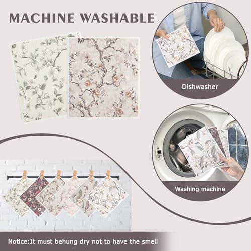 Swedish Dishcloth Dish Towel Set: Kitchen Cellulose Sponge Cloth - Image 5
