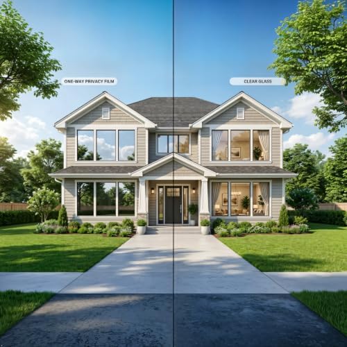 One-Way Privacy Window Film High Light Transmission, 23.6"x 78.7" - Image 2