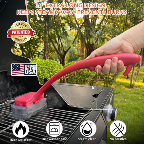 Bristle Free Grill Brush for Outdoor Grill, Safe Non-Metal BBQ Grill Cleaner - Image 4