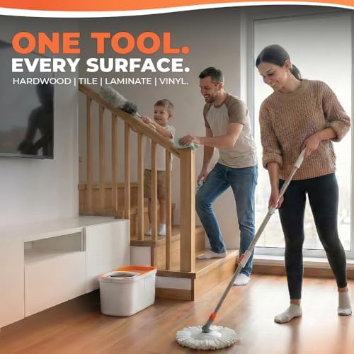 Grazie Spin Mop & Bucket Set - Image 6