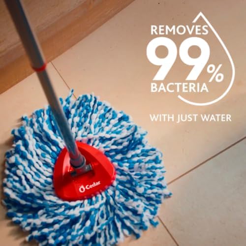 O-Cedar Punch Fruit-Shaped Scrub Sponge Pack + RinseClean Microfiber Spin Mop - Image 2