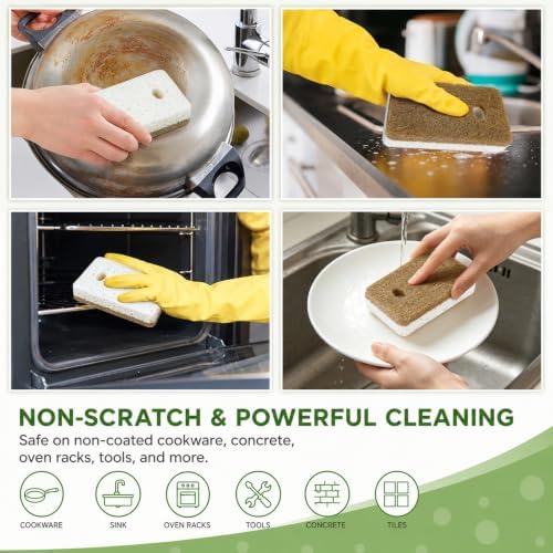 8 Pack Eco Friendly Kitchen Sponges - Image 5