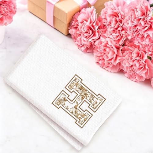 Chinoiserie Initial Kitchen Towels, Personalized Kitchen Towels, Personalized - Image 4