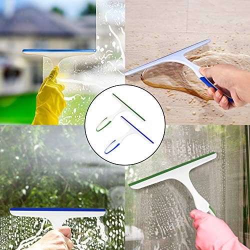 2 Pcs Shower Squeegee for Shower Glass Doors, Small Squeegee, Glass Wiper - Image 7