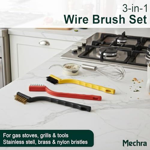 3-in-1 Wire Brush Set – Steel, Brass & Nylon Brushes - Image 3