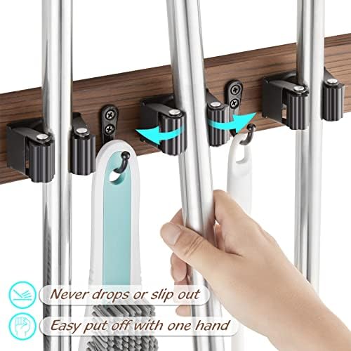 OUTNILI 2 Pack Mop Broom Holder Wall Mount - Image 2