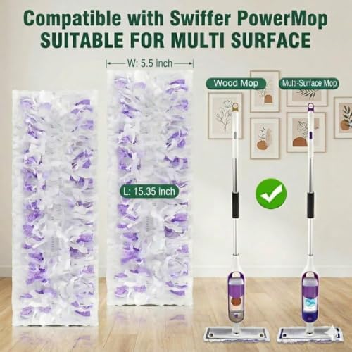 Cleaning Power Mop Refills for Swiffer Power Mop, 500+ Strips Multi-Surface - Image 2
