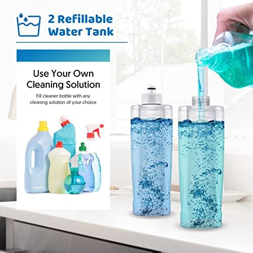 Spray Wet Mops for Floors Cleaning: Hardwood Floor Mop 2 Refillable Bottles - Image 4