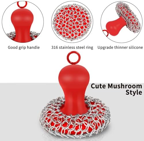 Herda Cast Iron Cleaner Scrubber - Image 2