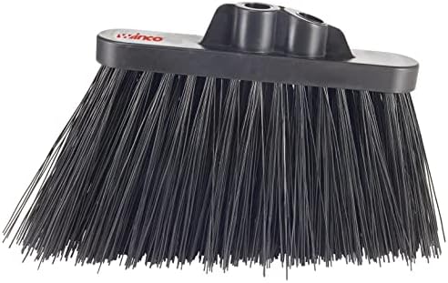 Winco Black Dual Position Angled Broom Head, Commercial-Quality by Winco