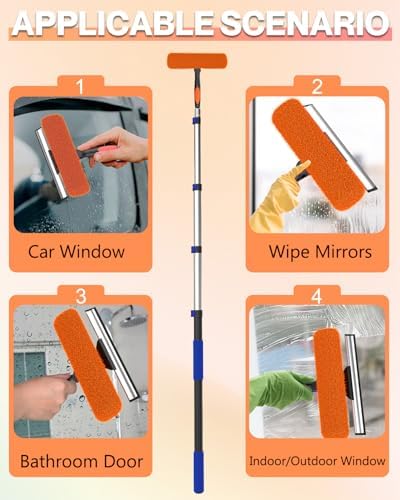 26FT Reach Window Squeegee for Window Cleaning Kit - Image 4