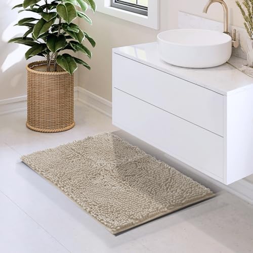 Hearth & Harbor Bathroom Rugs, Chenille Bath Mat - Image 2