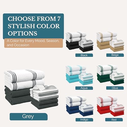Casa Platino Kitchen Towel Set 8 Pc - Image 7