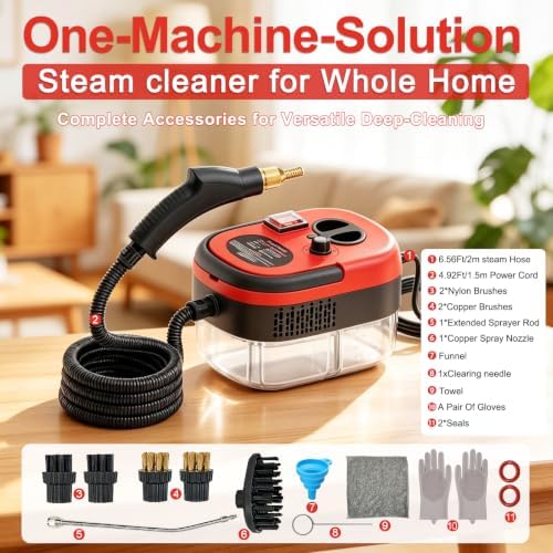 Steam Cleaner, Portable Pressurized Steamer - Image 2