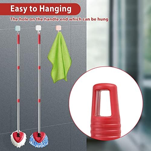 4-Section Spin Mop Replacement Handle- 2.5-5 Foot Mop Replacement Stick Only - Image 5