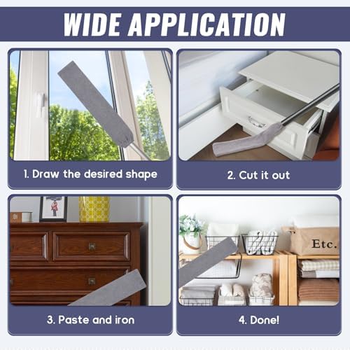6pcs Gap Duster Covers Retractable Gap Dust Cleaner Cloth Flexible Refill - Image 6