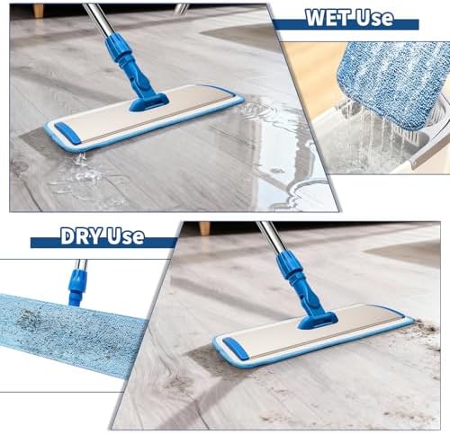 18" Professional Microfiber Mop Floor Cleaning, Flat Mop - Image 5