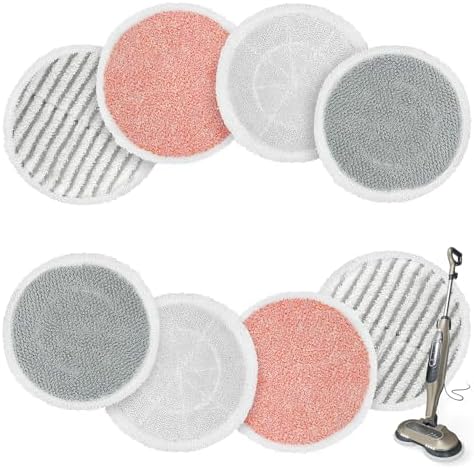 AIR U+ 8 Pack Washable Steam Mop Pads by AIRU