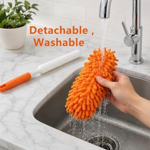 Microfiber Duster for Cleaning, Washable Duster, Car Duster Interior, Feather - Image 5