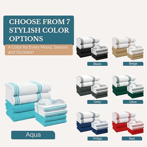 Casa Platino Kitchen Towel Set 8 Pc - Image 7
