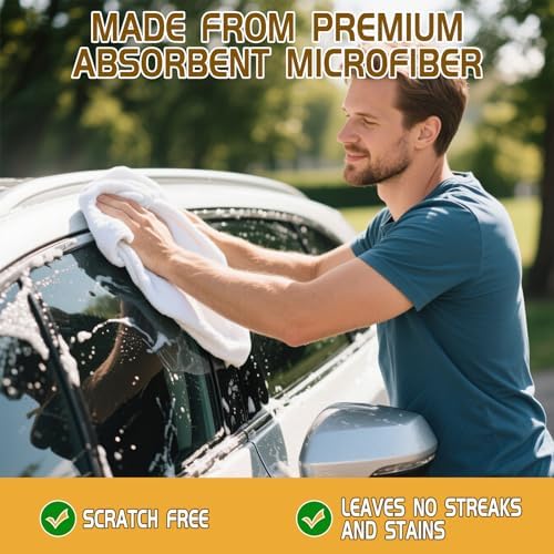 4 Pcs Extra Large Microfiber Cleaning Cloth, Lint and Streak Free - Image 6
