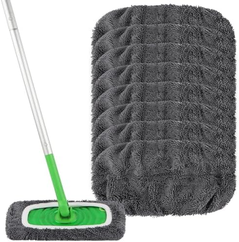 HOMEXCEL Reusable Microfiber Mop Pads Compatible by HOMEXCEL
