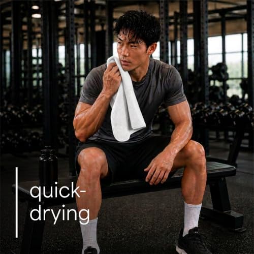 S&T INC. Microfiber Gym Towels, 6 Pack - Image 4