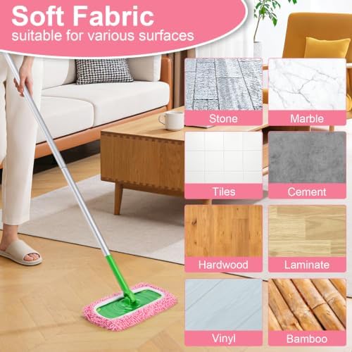 6Pcs Reusable Microfiber Mop Pads Refill Compatible - Image 5