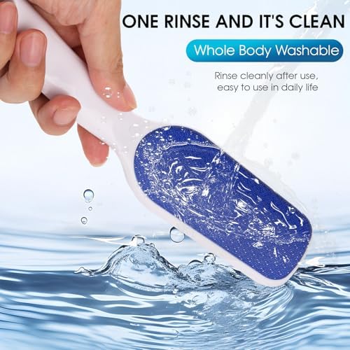 Nano-Glass Foot File White, Ergonomic Handle Foot Care Tool - Image 3